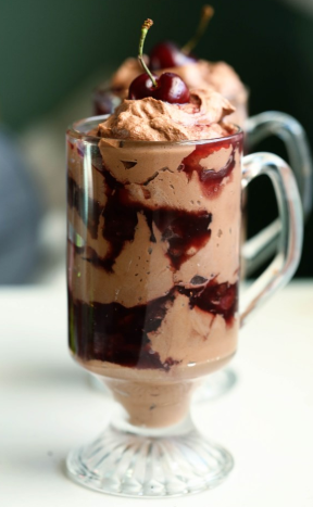 Chocolate Mousse (Bonus Cherry Sauce!)