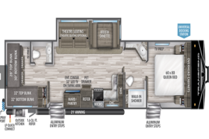 Pre-owned 2023 Grand Design Transcend Xplor 321BH Travel Trailer